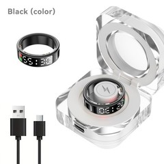 Smart Ring Health Tracker, IP65 Waterproof Monitor for Heart Rate & Fitness .