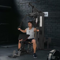 Multifunctional Workout Station Machine ,Home Gym Equipment w/Leg Press Training