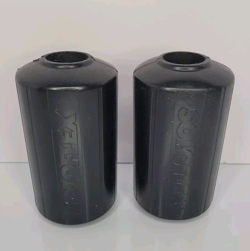 Original Soloflex Roller Pads Set of 2 Rubber Foam Black OEM Weights Fitness