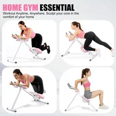 Papiblu Abdominal Trainers – Adjustable Ab Trainer Machine Foldable Abdominal