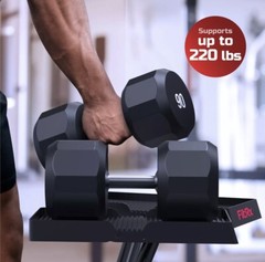 FitRx SmartRack Dumbbell Stand, Dumbbell Rack and Kettlebell Weight Rack Stand