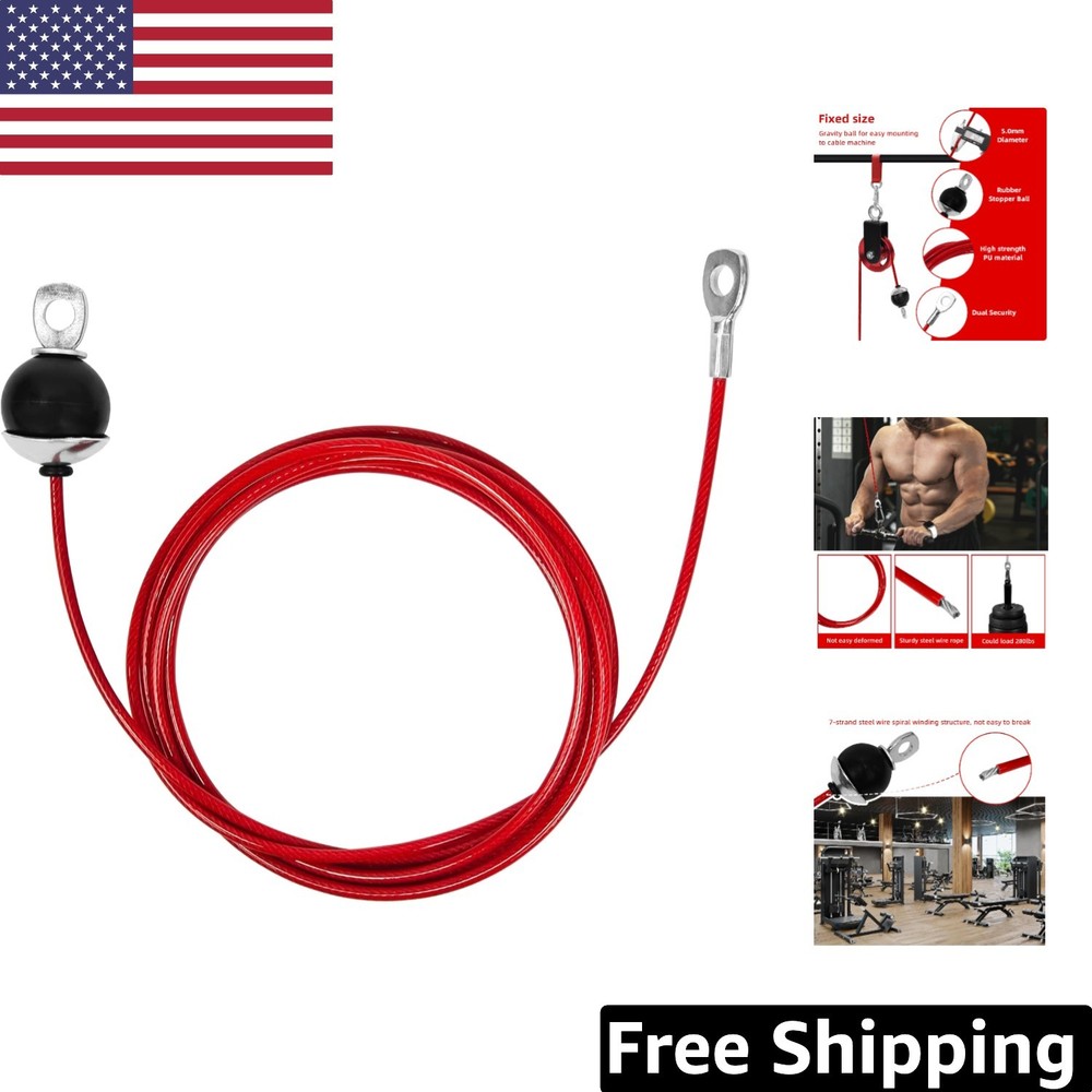High-Quality Universal Gym Cable – 98-Inch Durable Fitness Replacement Accessory