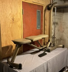 Empower EM40 Foldable Home Gym With Weights And Adjustable Bench