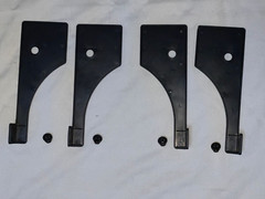 Total Gym Power Platinum Deck Pinch Guards Roller Covers Plastic w/ screws
