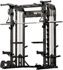 All-In-One B52 Standard Home Gym Smith Machine with Power Rack Cable Dual Pulley
