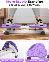 Waist Twister Machine 300Lbs, Ab Board For Women, Core Workout & Home Gym