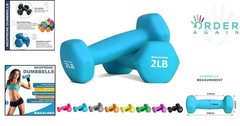 Home Gym Equipment Weights Set Cast Iron Neoprene Dumbbells for Strength Yoga
