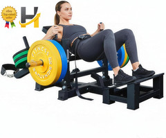Plate Loaded Hip Thrust Machine Glute Bridge Workout Gym Exercise Weight Bench