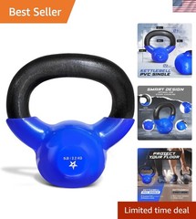 High-Quality Vinyl Coated Kettlebell – Comfortable Grip for Optimal Performance