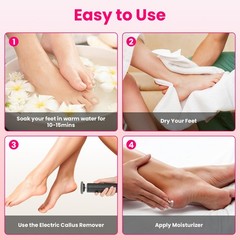 Electric Foot Callus Remover &Nail Grinder Feet Care Kit for Men & Women