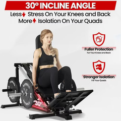 Compact Leg Press Hack Squat Home Gym Machine Combo sale/freeship