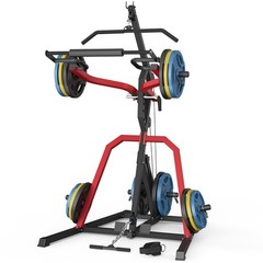 Leverage Gym Power Rack Squat Rack Lever Gym with LAT Low Row Home Gym System