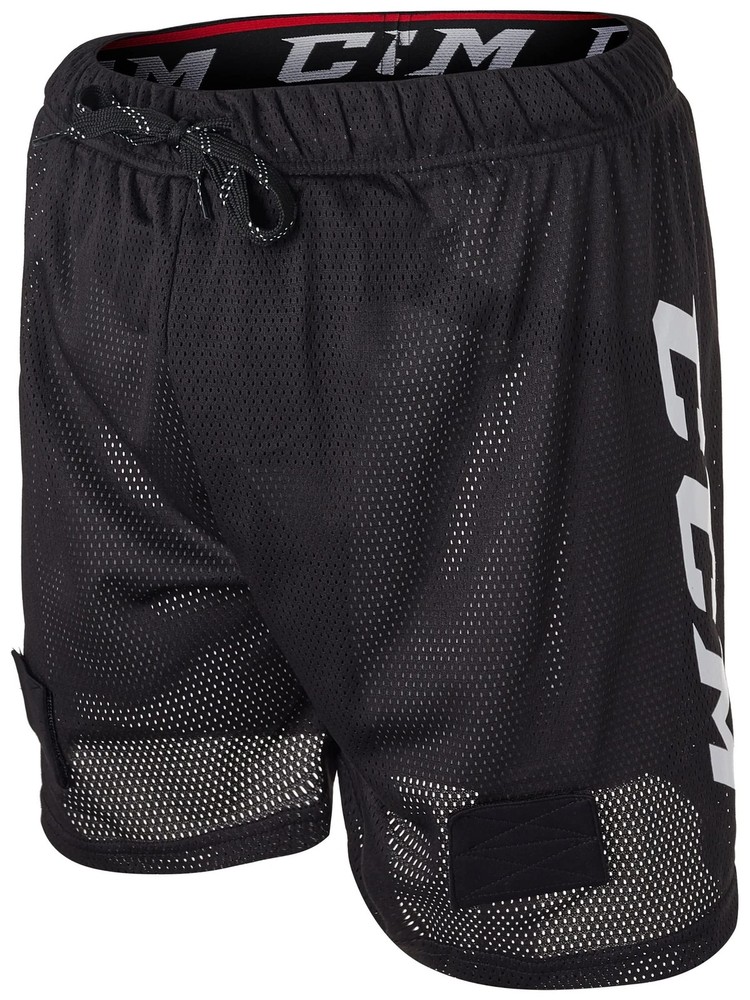 CCM Men’s Loose Fit Hockey Mesh Jock Shorts with Sock Tabs Size Senior (Senio…