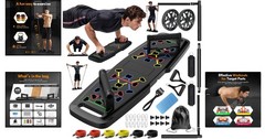 Comprehensive Home Gym Push Up Board with 20 Accessories & 600 lb Capacity