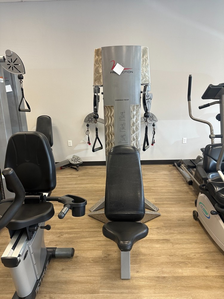 FreeMotion Upper Body Equipment: shoulder press, row, overhead tricep, and chest