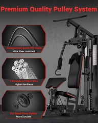 Multifunctional Home Gym Equipment Home Gym Station with Pulley System 150LBS