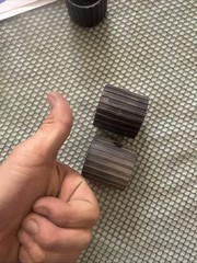 DAMAGED Total Gym Elite Rubber End Caps Black (2 Have Screws To Secure Them)
