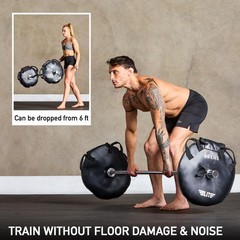 Elite Sports UNFILLED Workout Sand Plates (Set of 2) – EMPTY Fillable Olym
