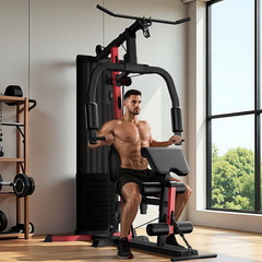 Home Gym System with 160LB Weight Stack, Multifunctional All-In-One Workout Stat