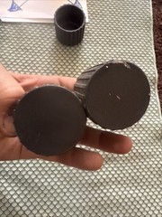 DAMAGED Total Gym Elite Rubber End Caps Black (2 Have Screws To Secure Them)