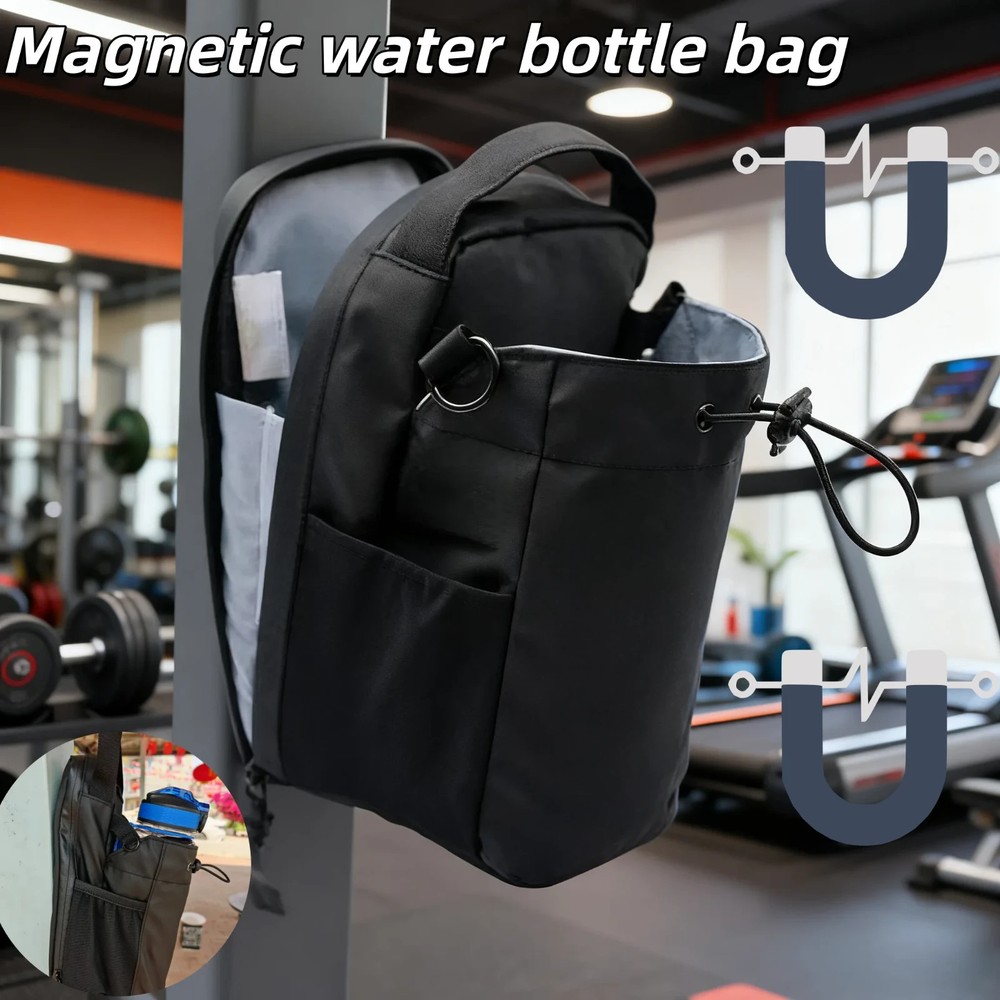 Water Bottle Magnetic Pouch Bag Gym-specific Water Cup Holder