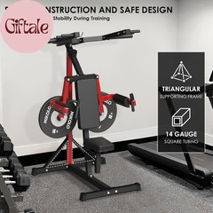 Deltoid and Shoulder Press Machine, Lateral Raise Machine with Adjustable Seat a