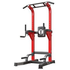 SogesHome Power Tower Pull Up Bar Dip Stand, 10 Adjustable Height Free Standi…