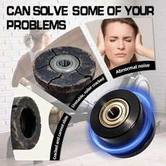 Upgraded Machined Wheels/Rollers Compatible with Total Gym,Replacement Parts for