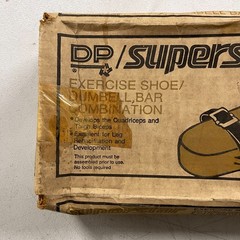 Vintage DP Superstar Exercise Shoe Dumbell Bar Combination 1979