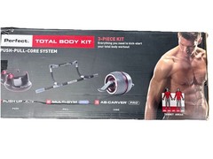 Perfect Fitness, Total Body Home Workout Kit | Focus Areas: Arms Chest Core Back