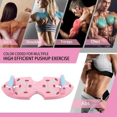 Portable Home Gym System with Multifunction Push Up Board and Accessories