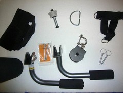 Total Gym Electra Part and Accessory – AbCrunch Pins Cable DVD Toebar +More