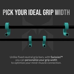 KENSUI Swissies Neutral Grip Handles, Pull Up Bar Grips for Rows, LAT Pulldow…