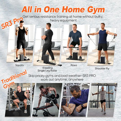 Portable Smart Home Gym | All-In-One 5-180LBS Resistance Adjustable Trainer for