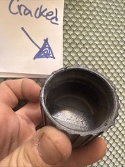 DAMAGED Total Gym Elite Rubber End Caps Black (2 Have Screws To Secure Them)