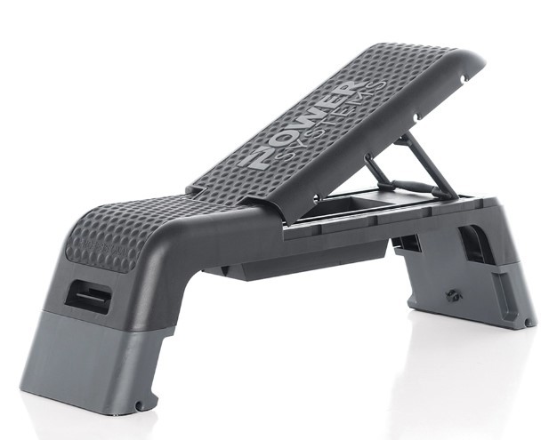 Power Systems Deck Step Bench & Weight Bench 70090 Aerobic Platform & Plyo Box