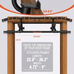 Sportneer Doorway Pull Up Bar – 440lbs Multi-Grip Folding Chin Up Bar