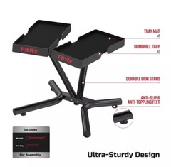 FitRx SmartRack Dumbbell Stand, Dumbbell Rack and Kettlebell Weight Rack Stand