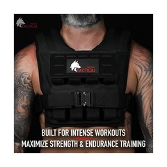 WOLF TACTICAL Weighted Training Vest – Weighted Vest Men Strength Training We…