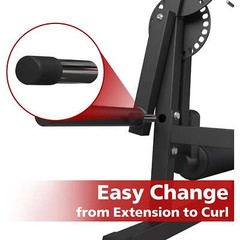Leg Extension and Curl Machine Plate Loaded Rotary Extension for Thigh Home Gym
