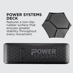 Power Systems Deck Step Bench & Weight Bench 70090 Aerobic Platform & Plyo Box