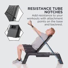 Power Systems Deck Step Bench & Weight Bench 70090 Aerobic Platform & Plyo Box