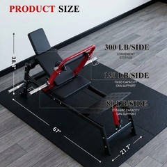 900LBS Hip Thrust Machine Plate Loaded Glute Bridge Heavy Duty Home Gym