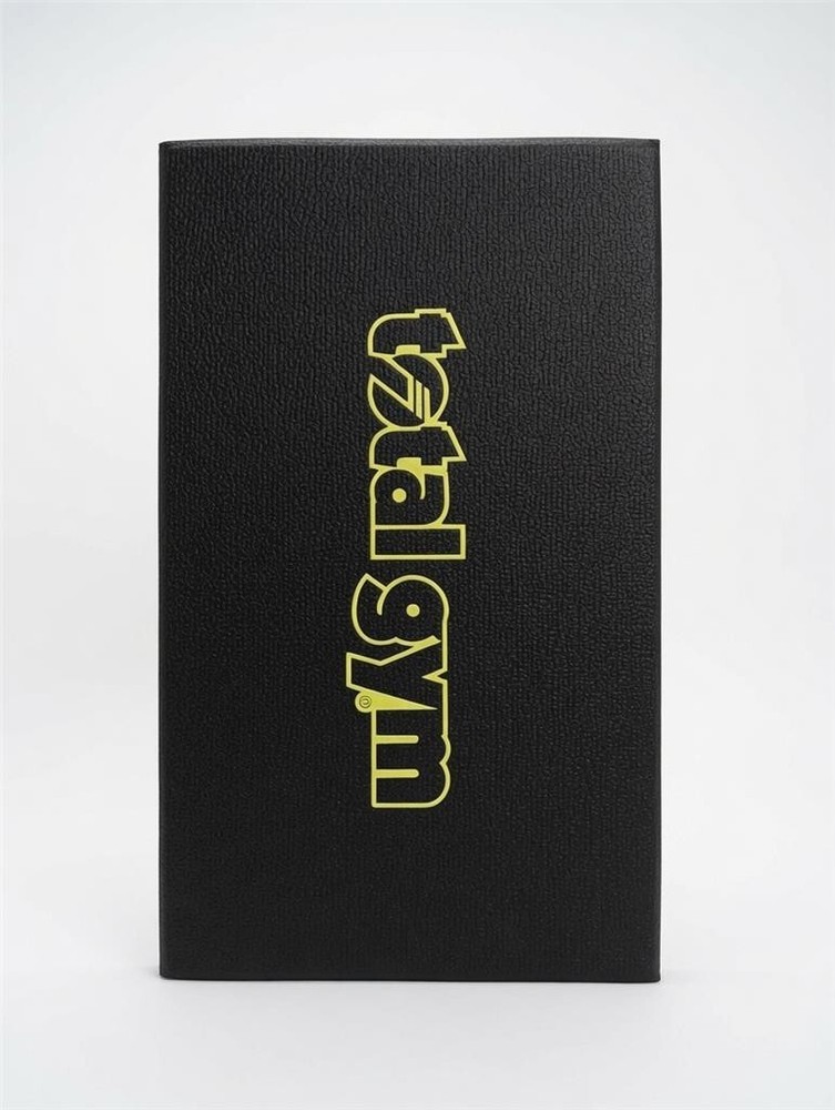 Total Gym Stability Floor Mat Black w/ Yellow Logo 20″x12″ Exercise Machine Pad
