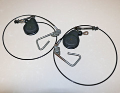 Bowflex Ultimate Part – Pair of 4″ Pulley, 43″ Cable & 4 1/4″ Hook Used Original