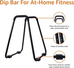 Strength Training Dip Stand Black