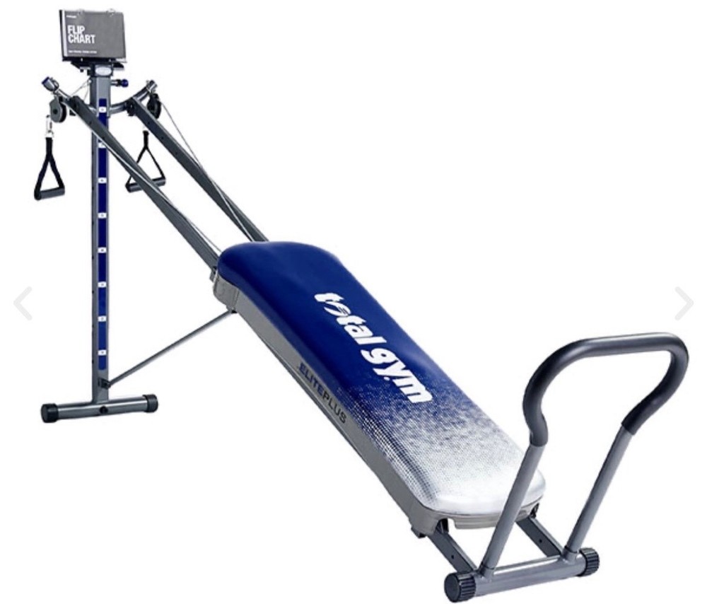 Total Gym Elite Plus w/Pilates-Abs-Leg Tools-Chuck Norris-Christie Brinkley