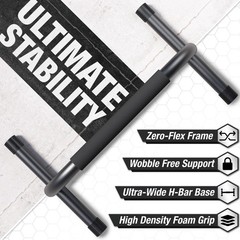 Lebert Fitness Parallette Push Up Bars Dip Station Stand – Perfect for Home a…