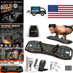 Multi Functional Push Up Board Fitness Kit with Pilates Bar and Resistance Bands