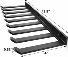 Wall Mounted Home Gym Equipment Storage Rack, Cable Attachments, Lifting Belts,